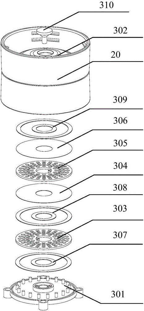 Water cup for separating hydrogen from oxygen