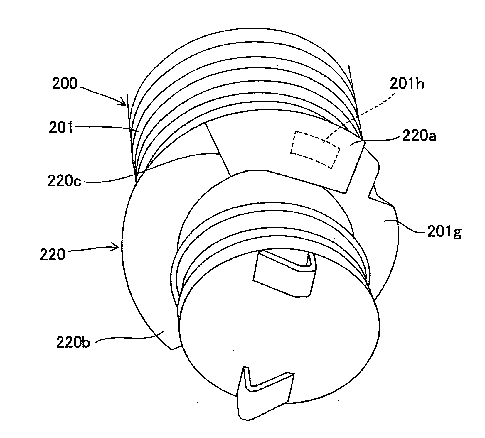 Toner container and toner supply device unit using the same