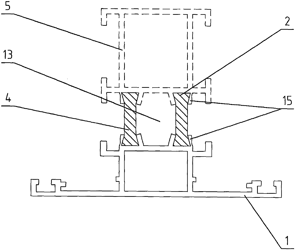 A method and equipment for forming polyurethane foamed metal profiles in inner cavity by threading method