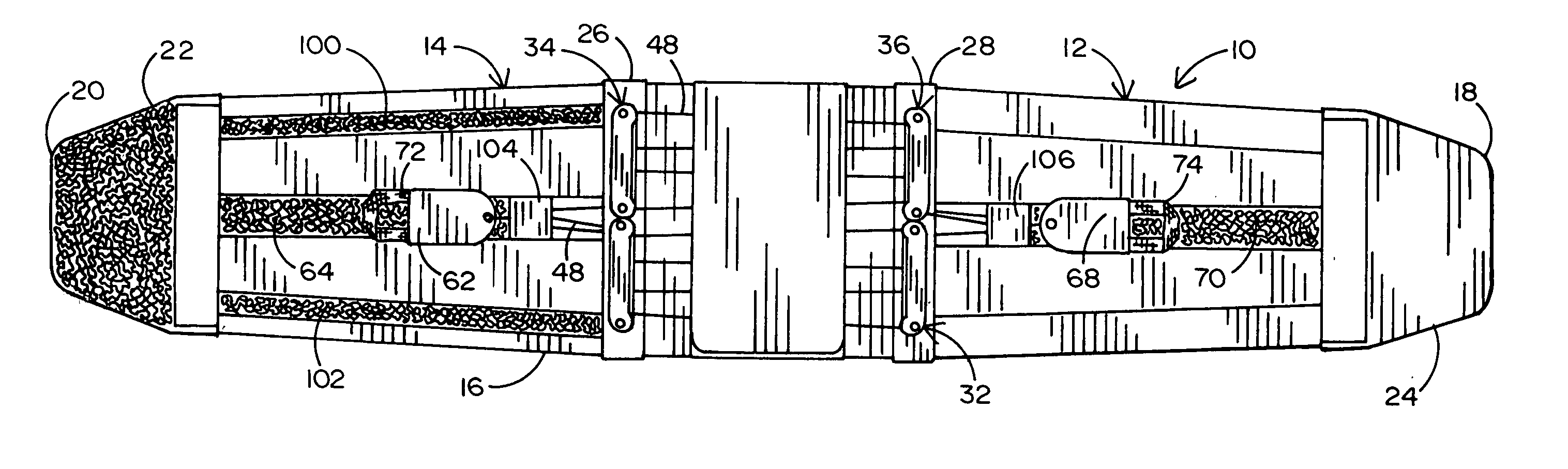 Double pull body brace