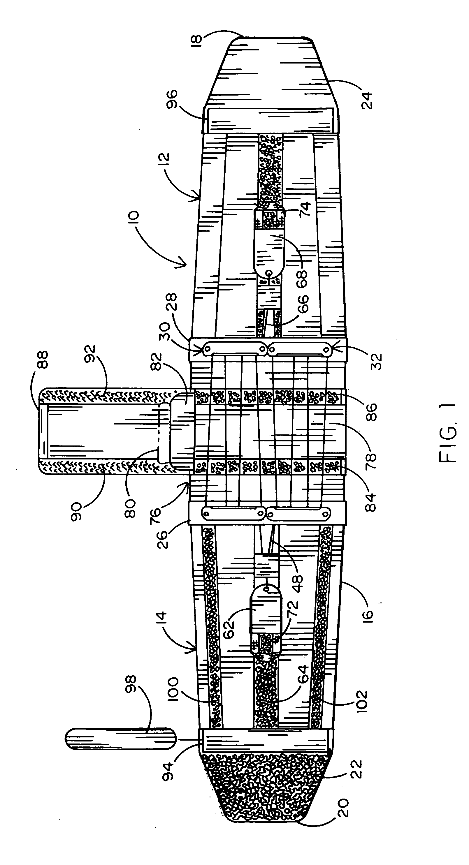 Double pull body brace