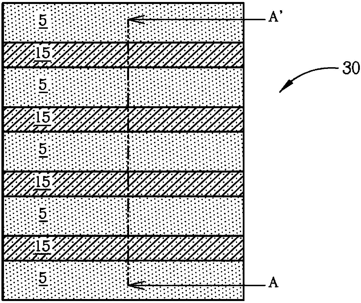 Method for manufacturing semiconductor device patterned structure