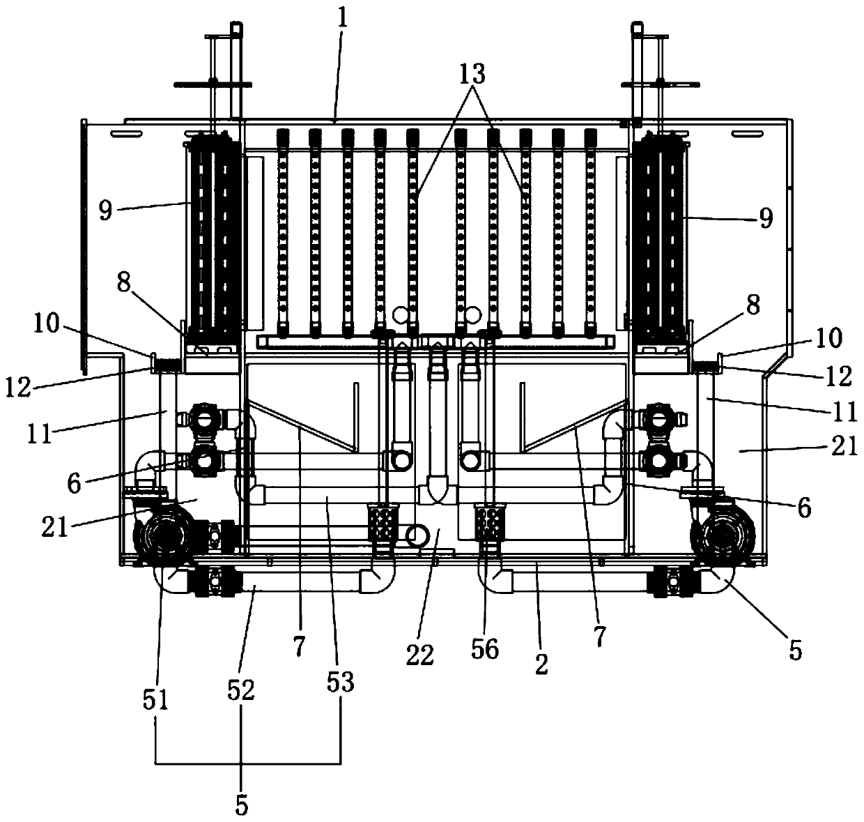 Reflow defoaming system of electroplating process tank