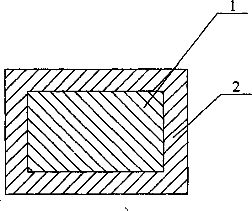 Composite plate of intermetallic TiAl compound and Ti alloy and its production process