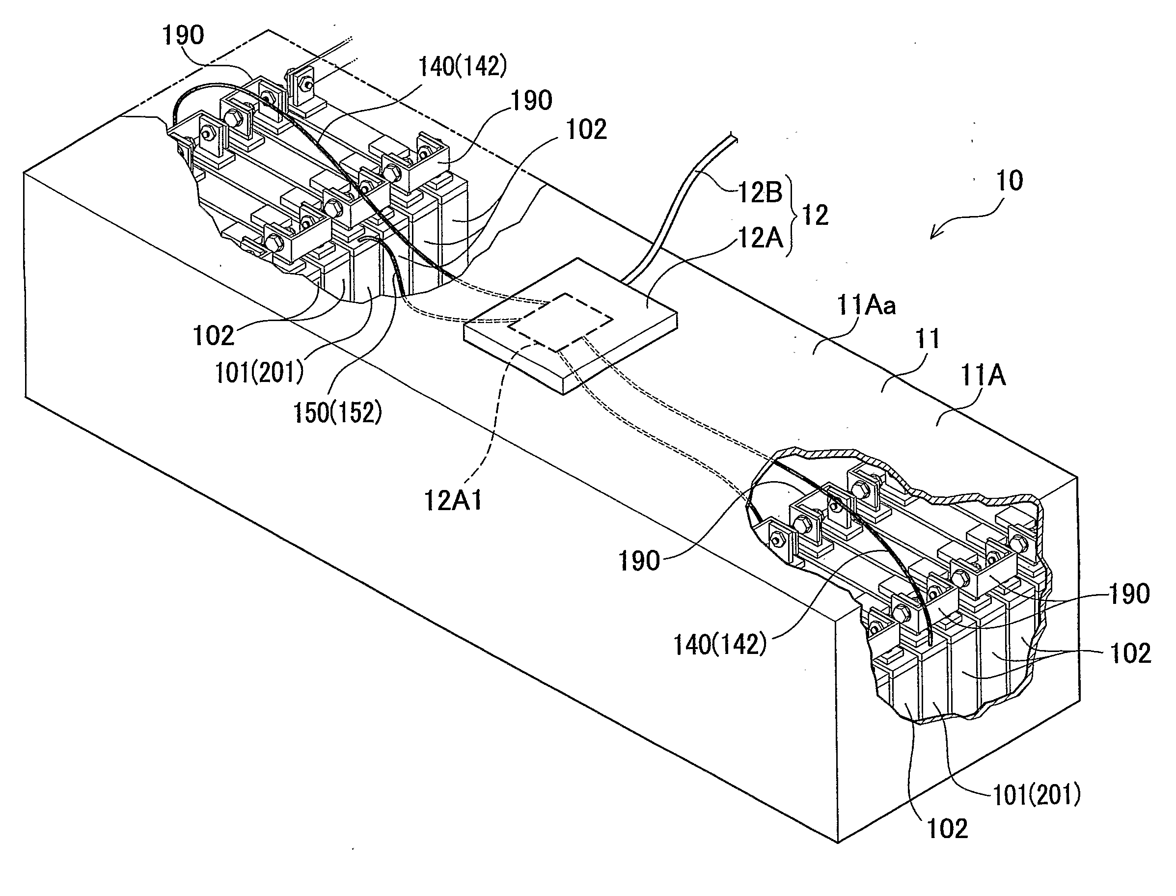 Battery system, vehicle, and battery mounted device