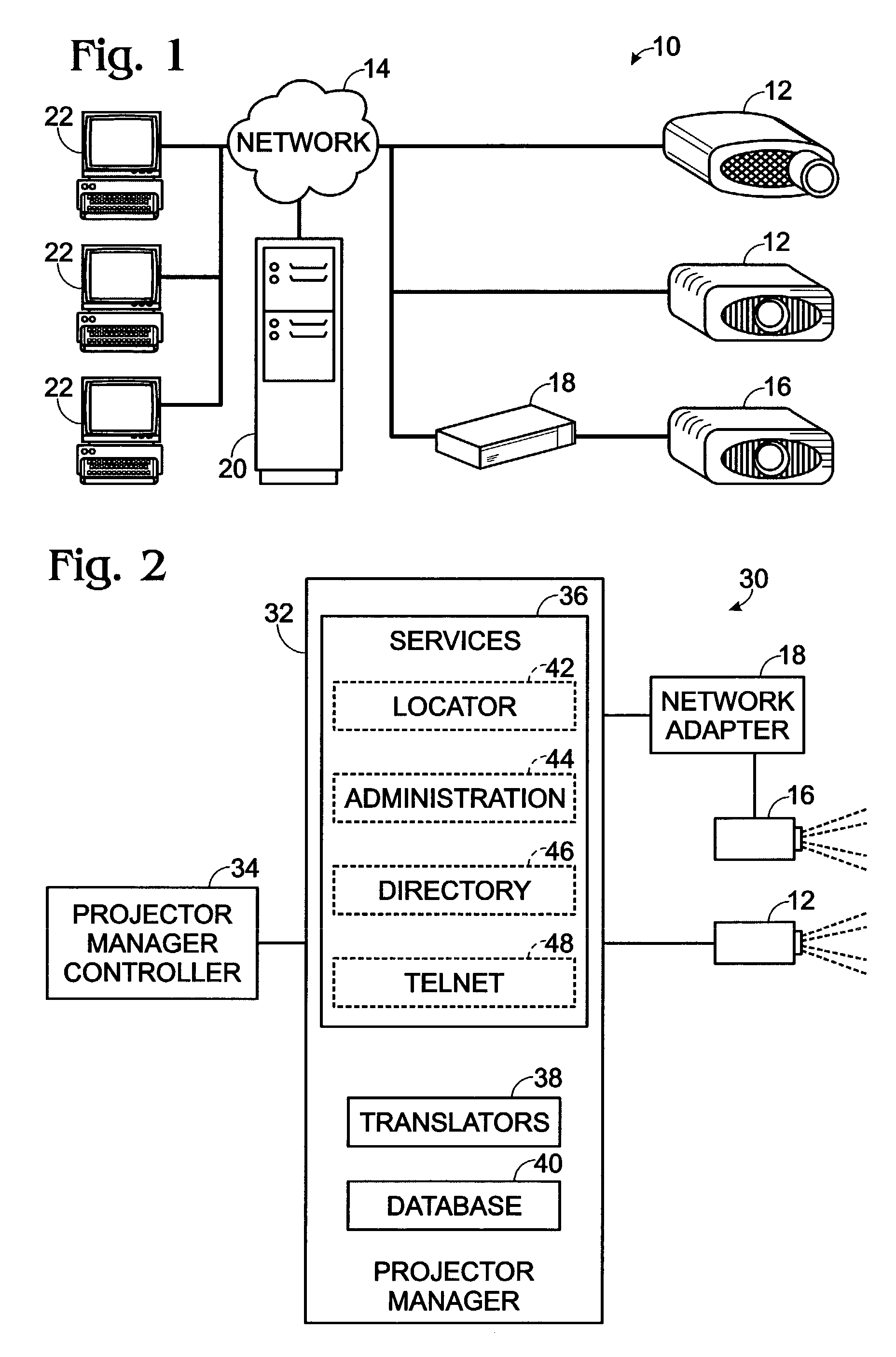 Projector device management system