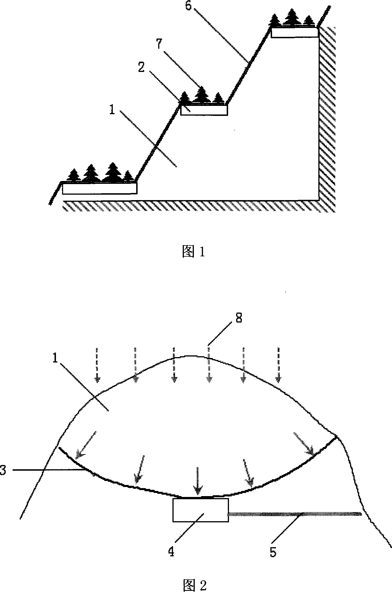 Method for greening high precipitous rock slope