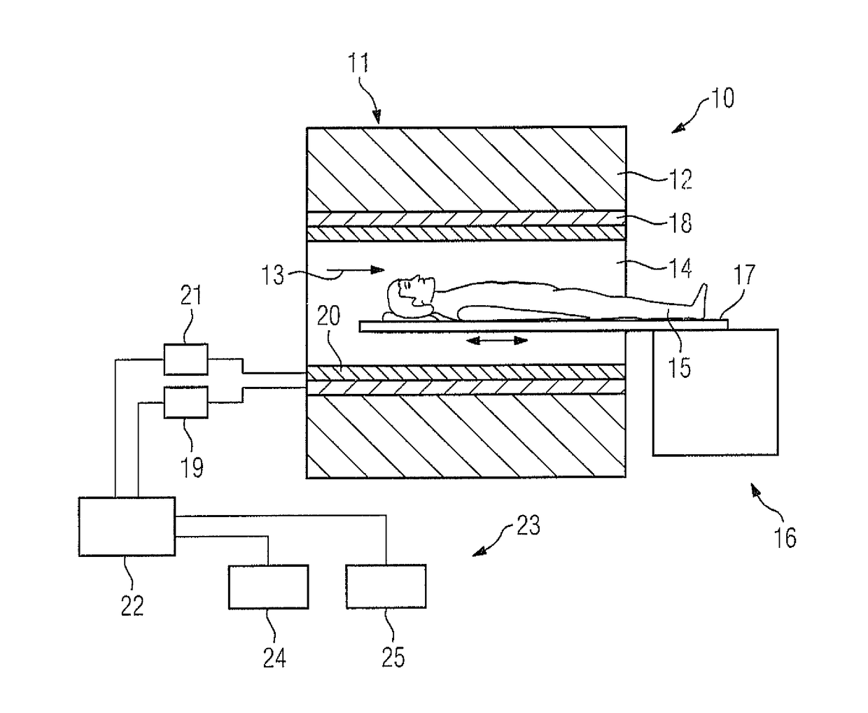 Method for establishing implant information about a patient from a magnetic resonance scan