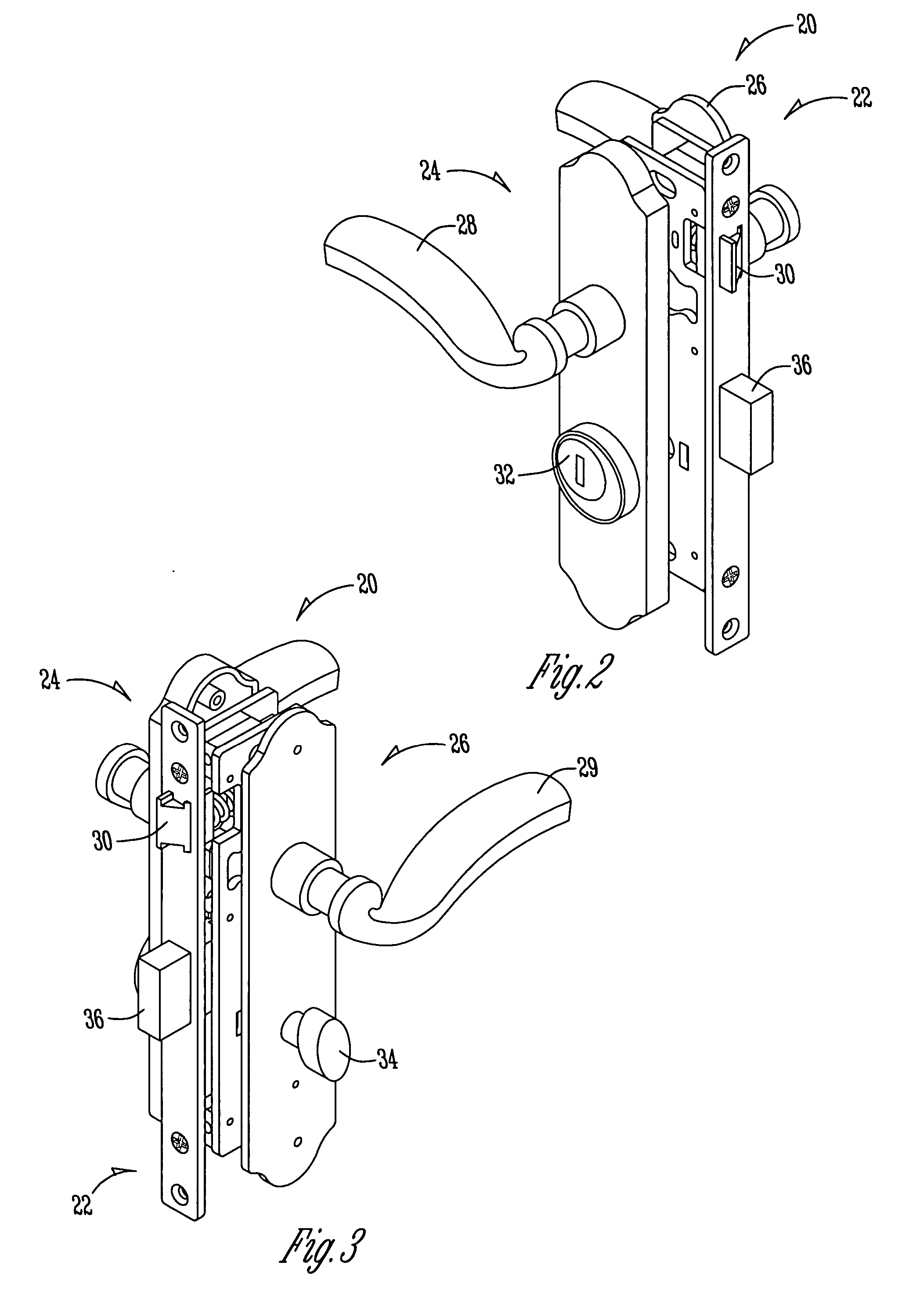 Storm door mortise lock that prevents lockout