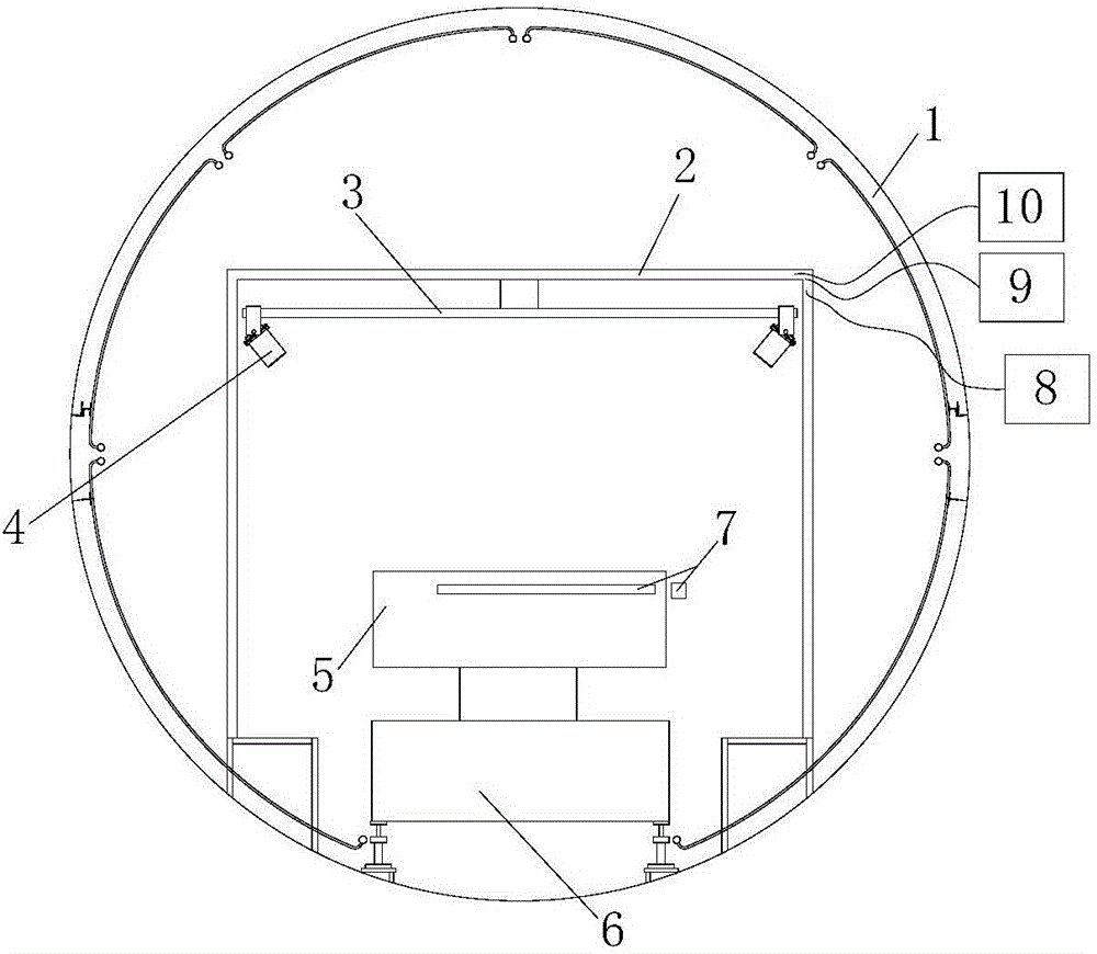 Test system for deformation measurement of large spacecraft structure under vacuum and low-temperature environment