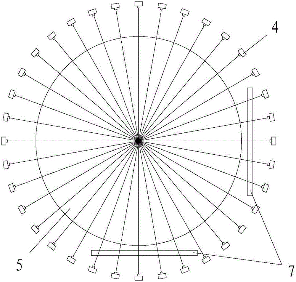 Test system for deformation measurement of large spacecraft structure under vacuum and low-temperature environment