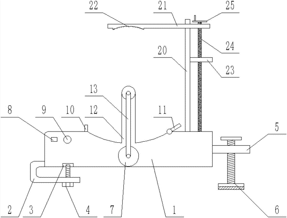 Winding installation device for production of motor of cutter for clearing up road hedges