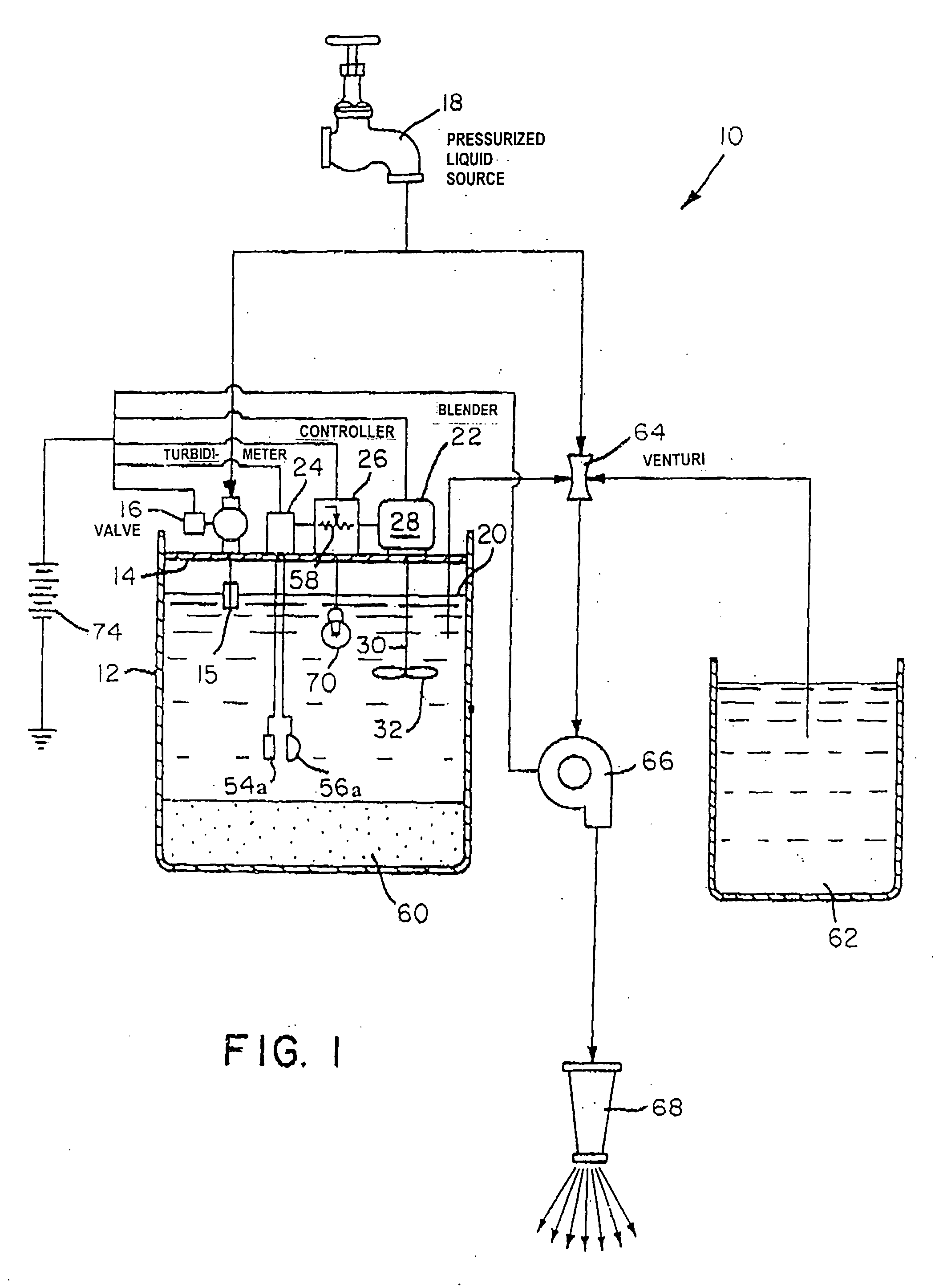 Apparatus for dissolving a solid material in a liquid