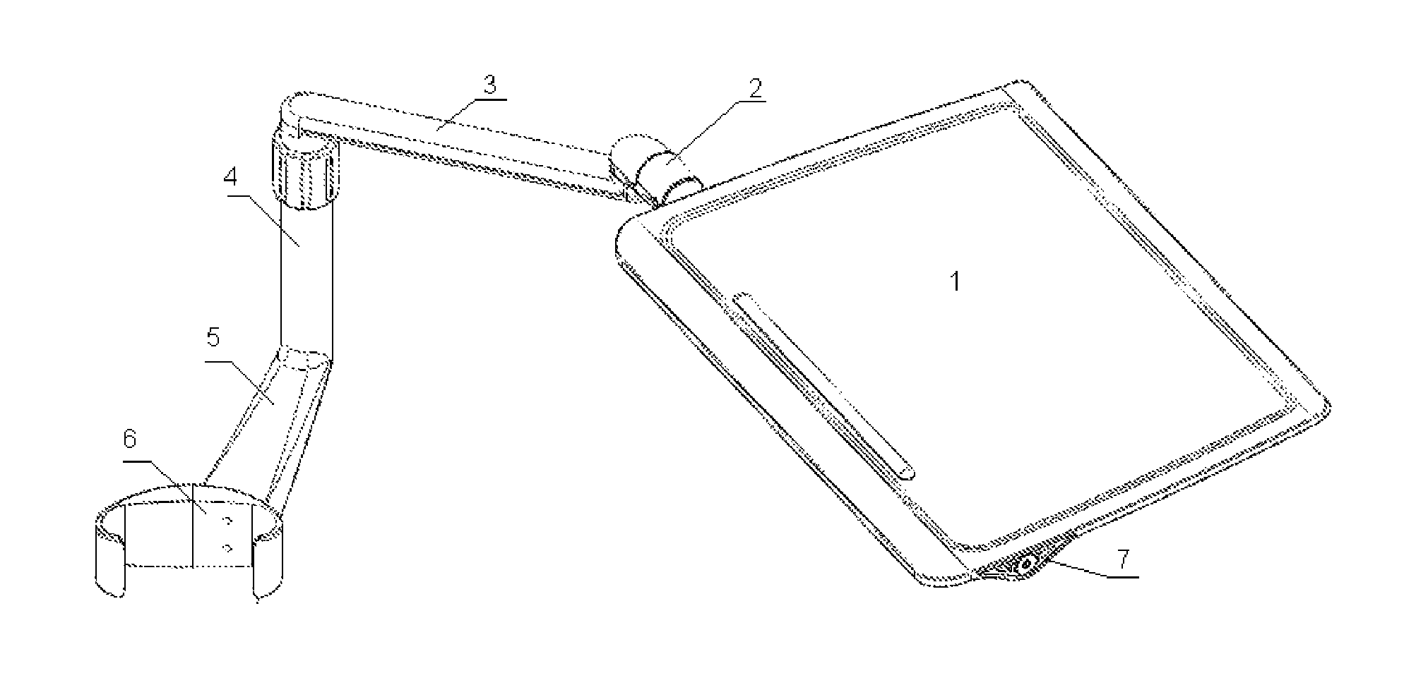 Computer table for a furniture