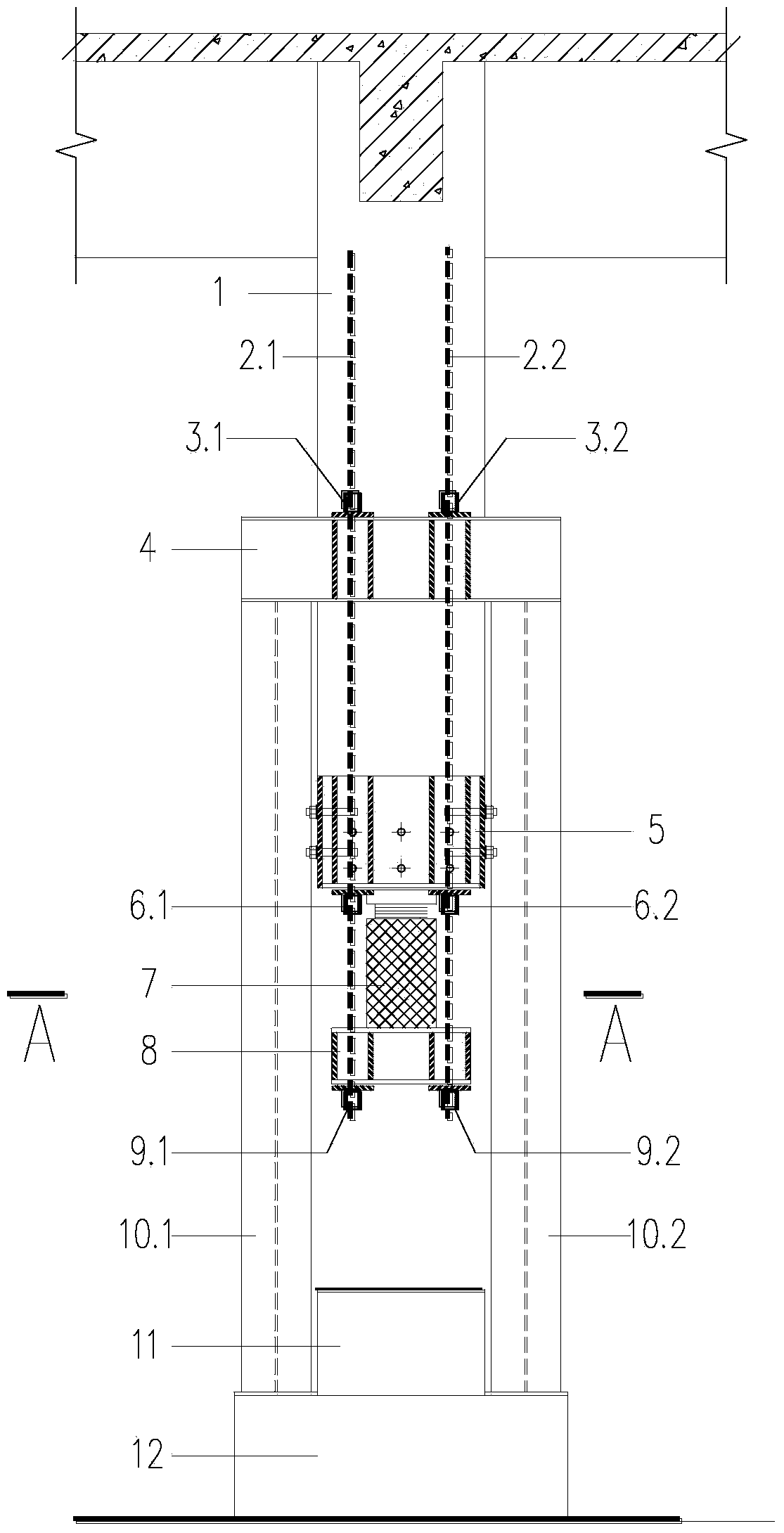 Lifting device for lifting construction for buildings