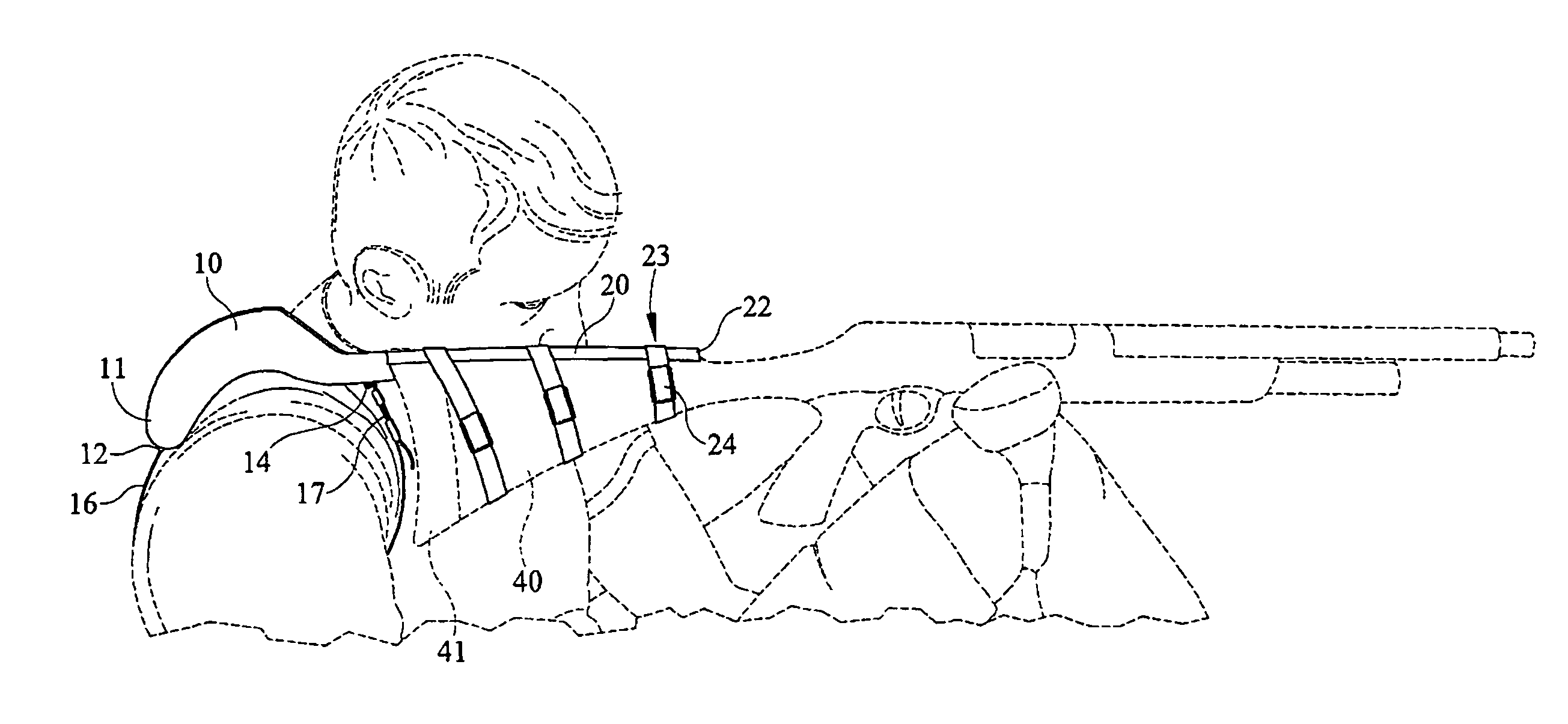 Hands-free firearm stabilizer