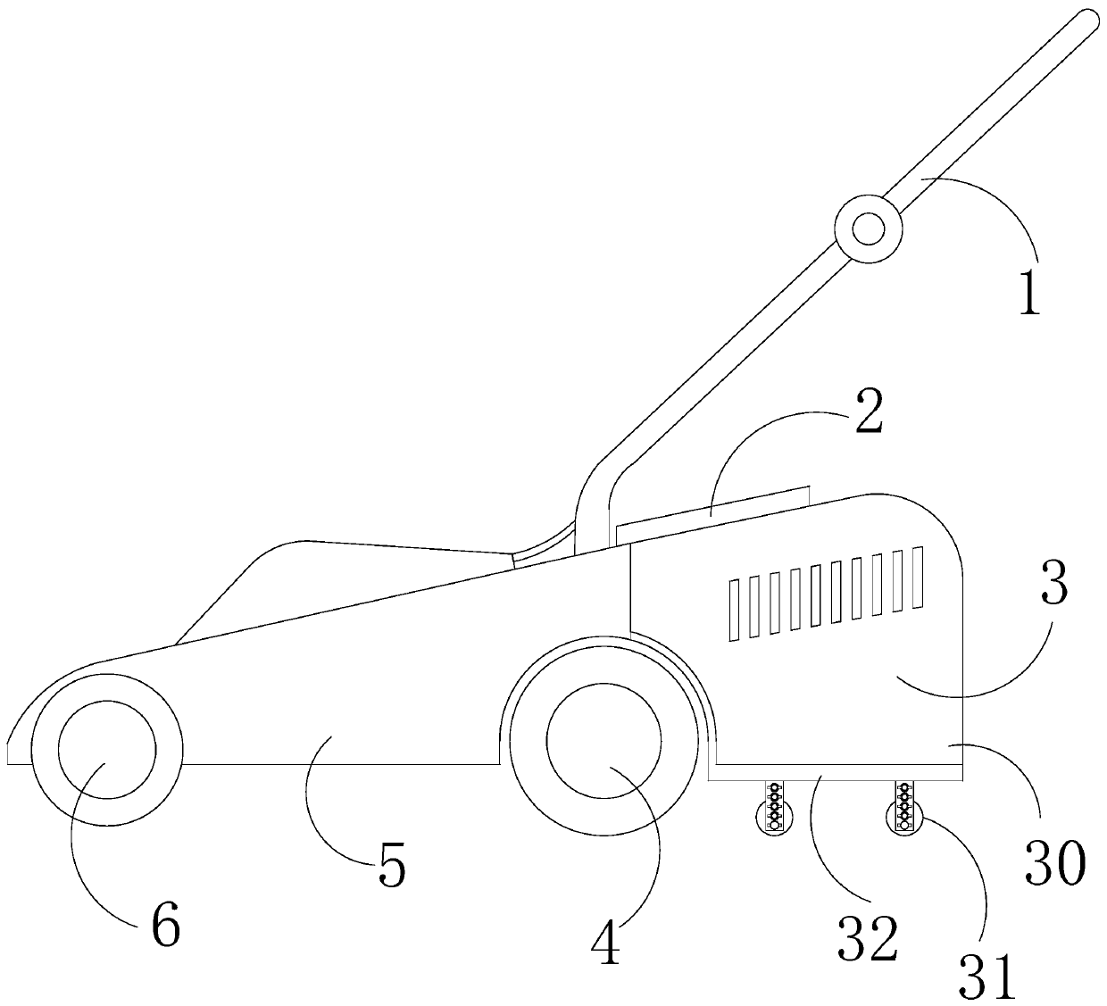 Improved electric mower capable of preventing grass collection basket from separating from mower body