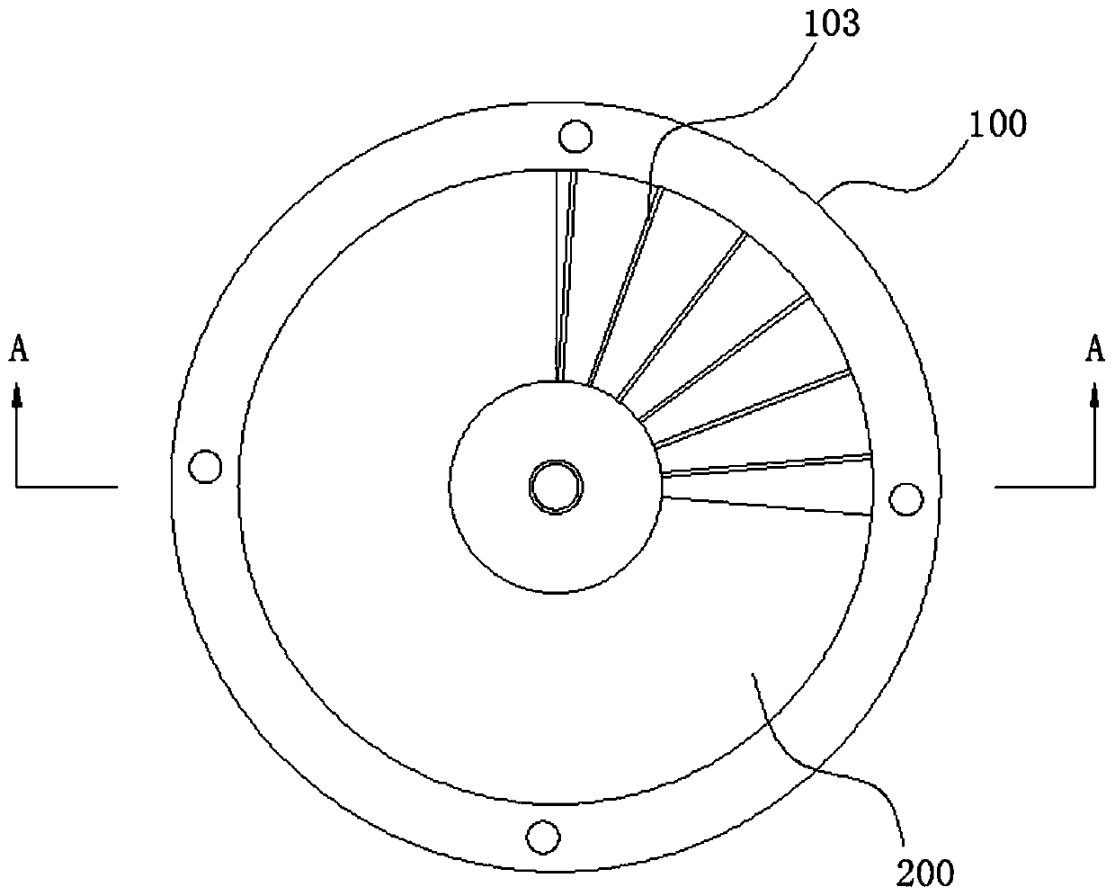 Impeller feeder for measuring bucket