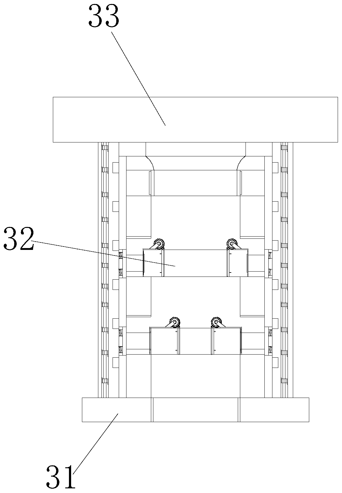 A device that can evenly distribute copper wires in the cable shielding layer by using magnetic suction to fit the cable