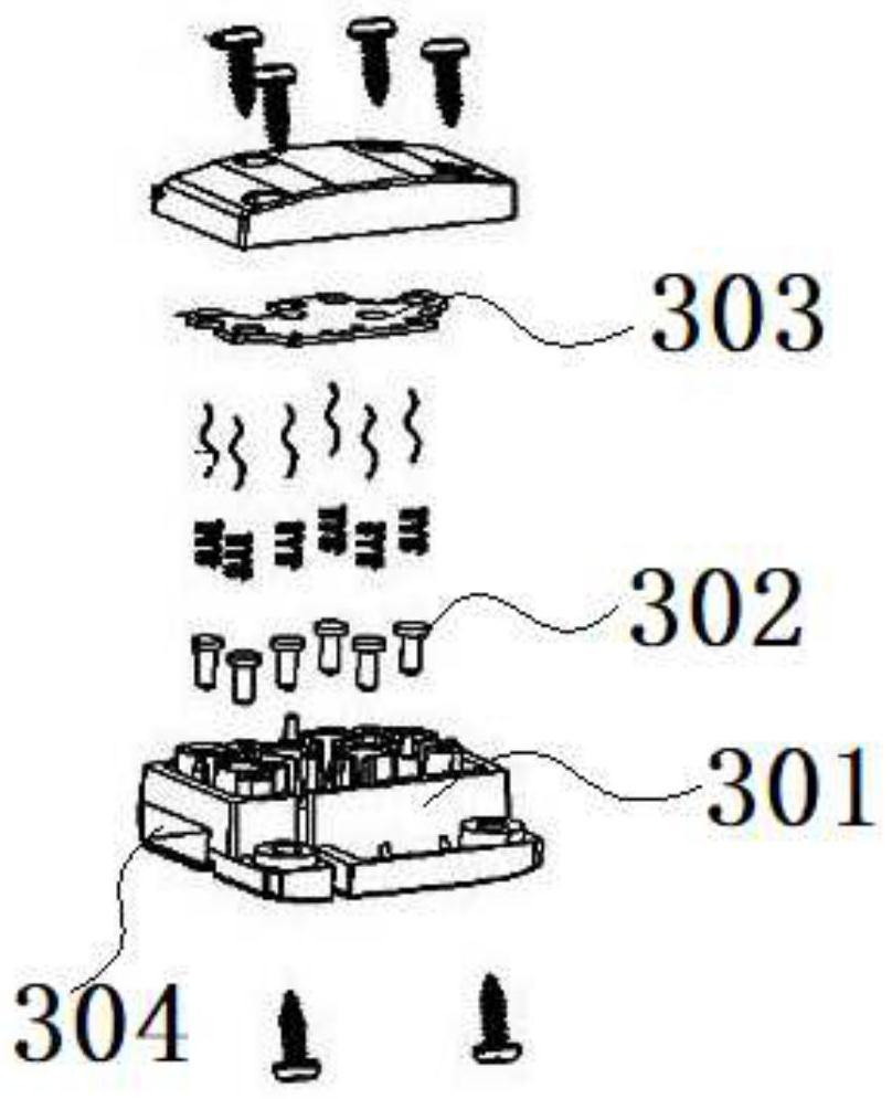 Flexible sliding power supply assembly, massage back cushion and control method of massage back cushion