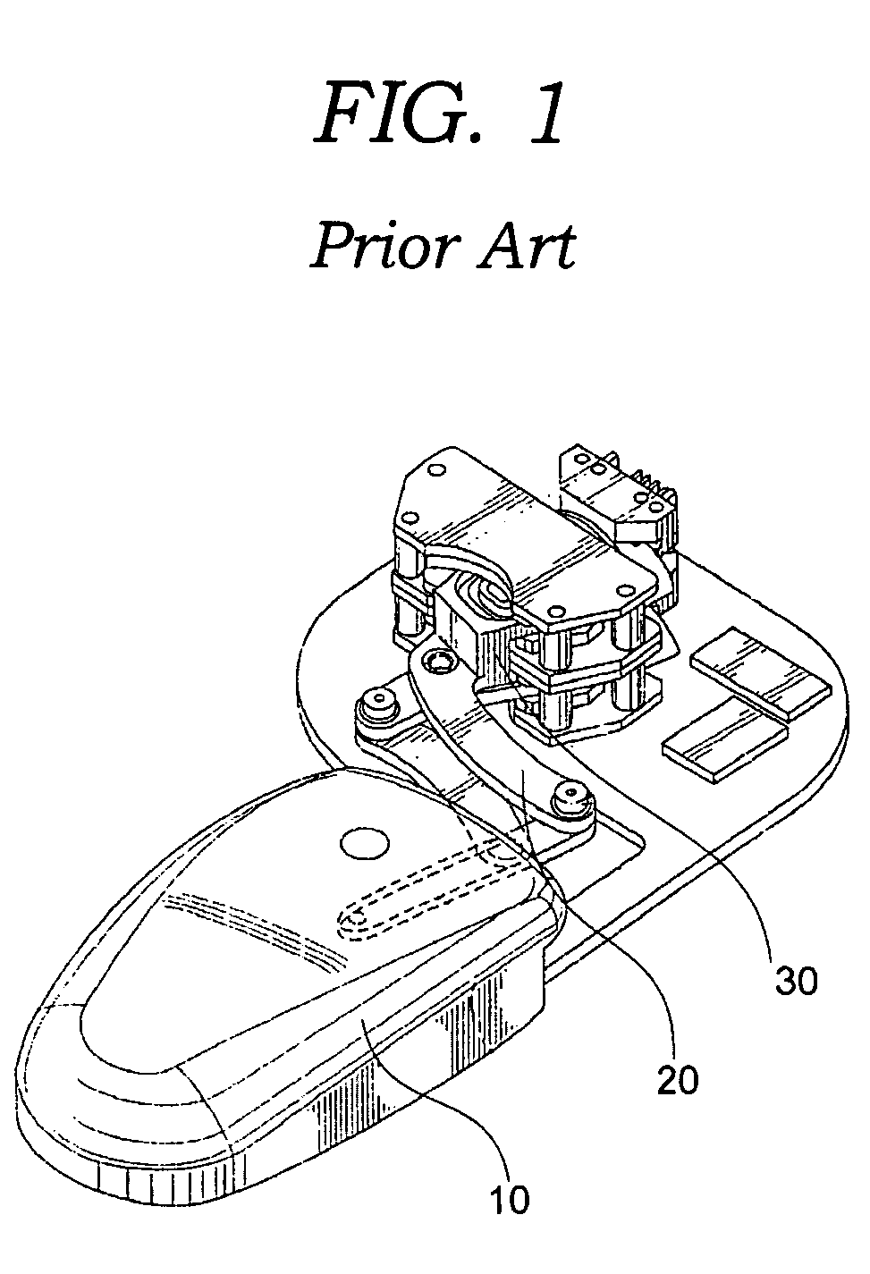 Mouse interface system capable of providing thermal feedback