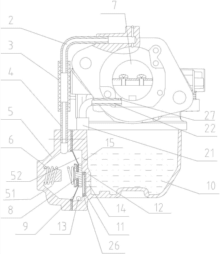 Outboard machine carburetor with rapidly-accelerating thickening device