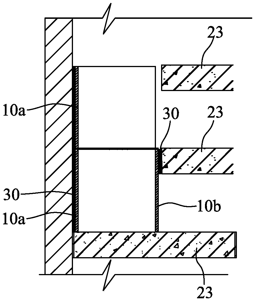 Forming process of vertical shared exhaust duct