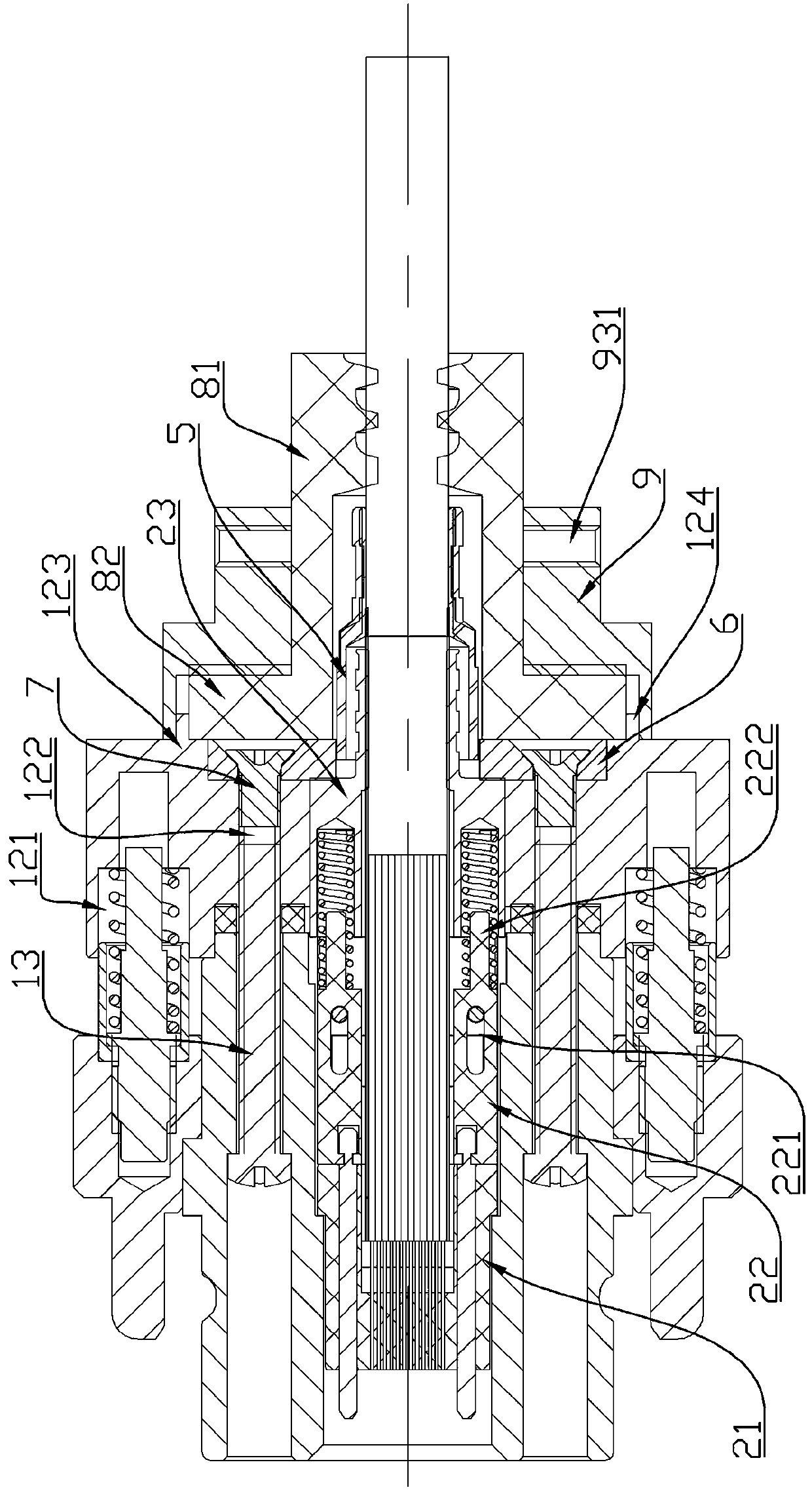 Optical fiber connector and optical fiber contact