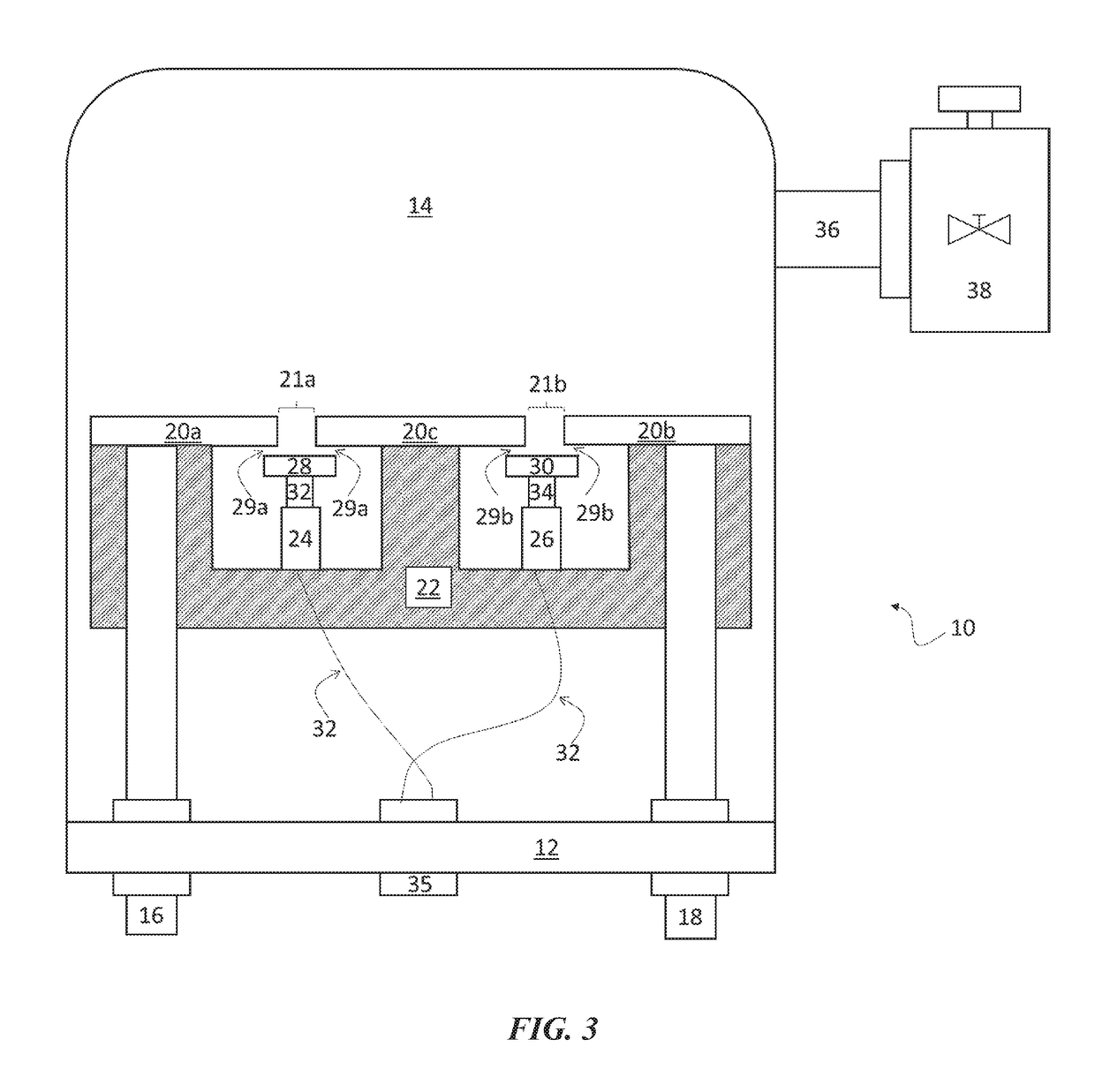 Ultrafast electromechanical disconnect switch having contact pressure adjustment and switching chamber