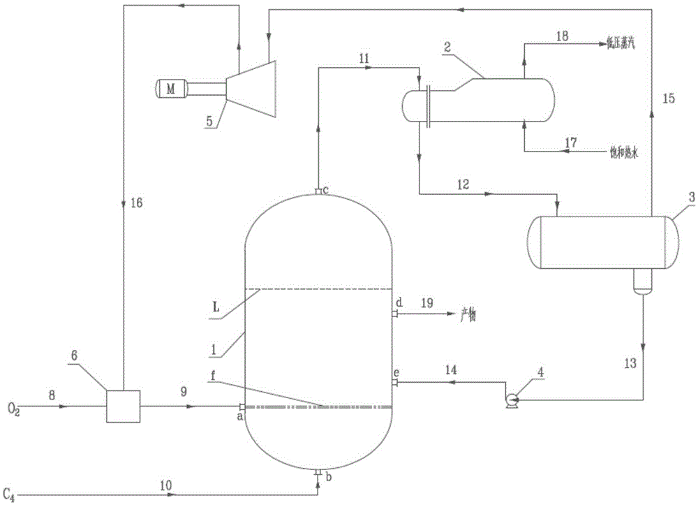 Butane catalytic oxidation reaction device