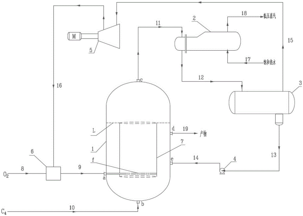 Butane catalytic oxidation reaction device