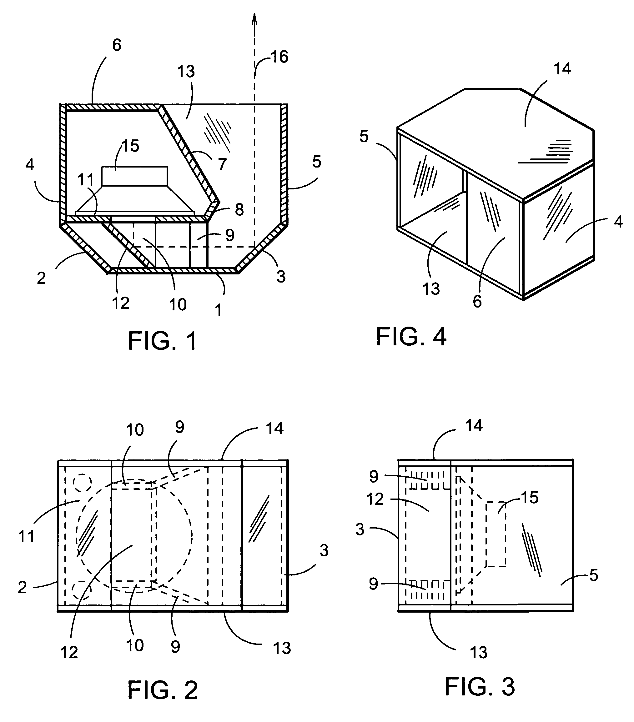 Folded horn enclosure with unitary pathway