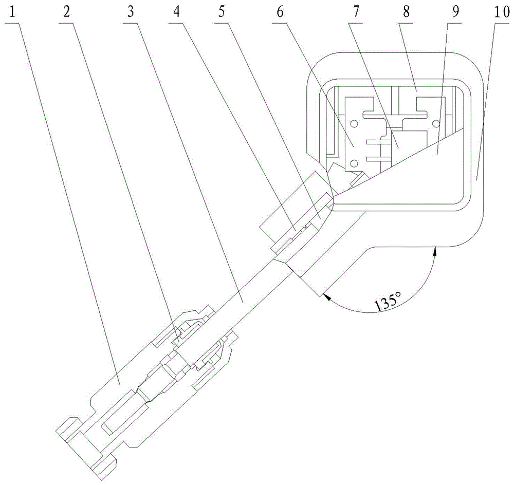 Split type photovoltaic terminal box with cable protection structure