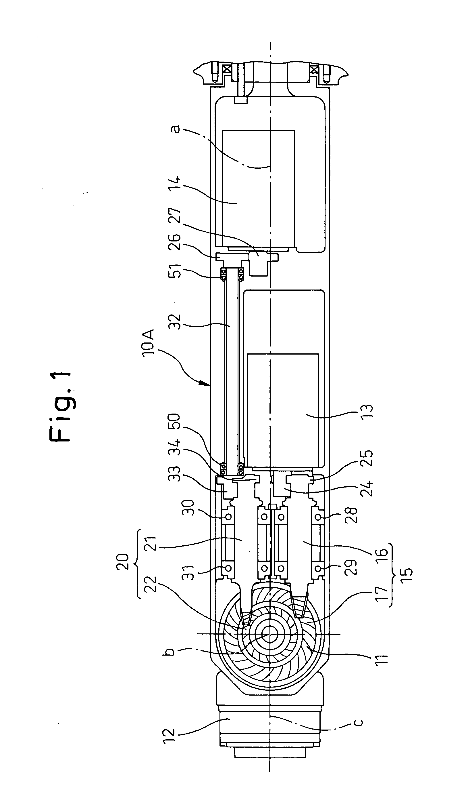 Wrist driving structure for industrial robot