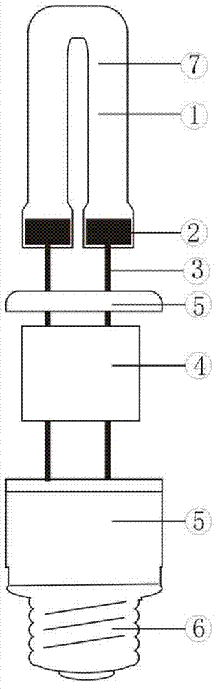 High-efficiency energy-saving cold cathode lamp