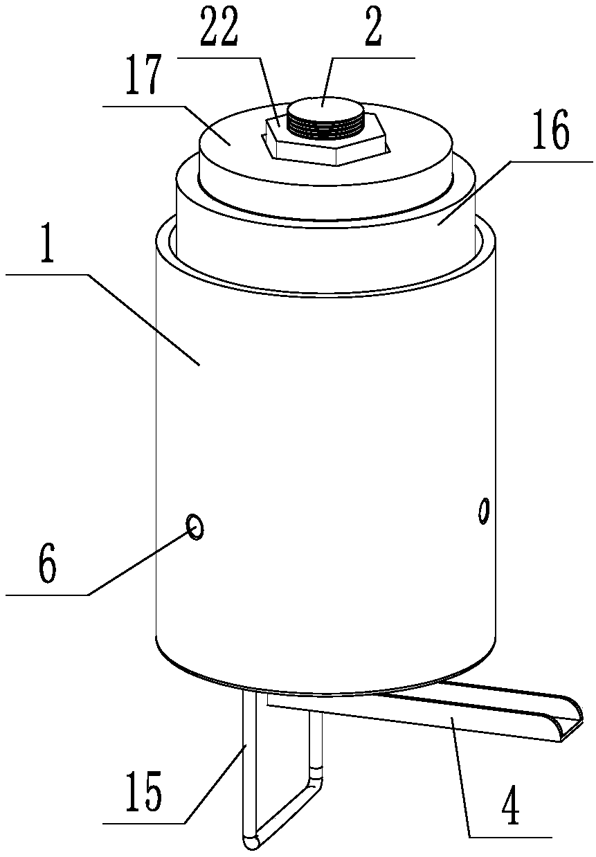 Solar water tank foamed positioning plug