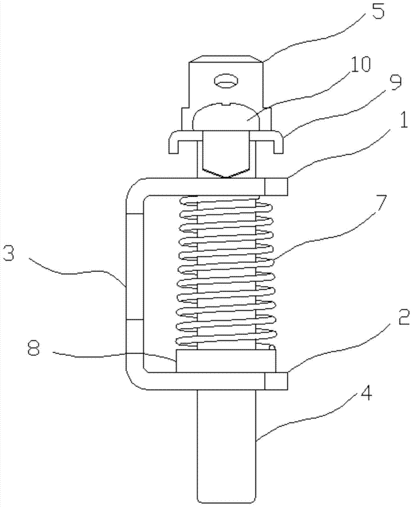 A hand brake light switch structure