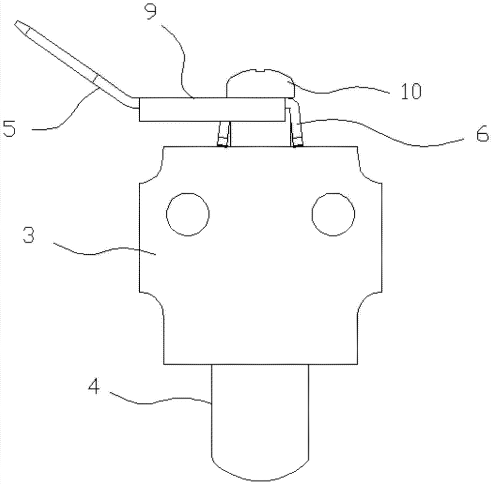 A hand brake light switch structure