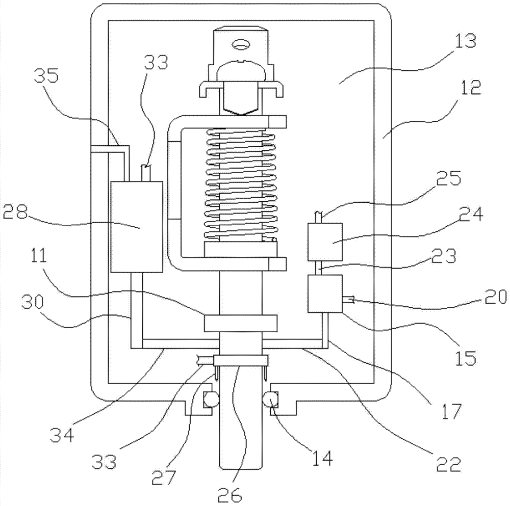 A hand brake light switch structure