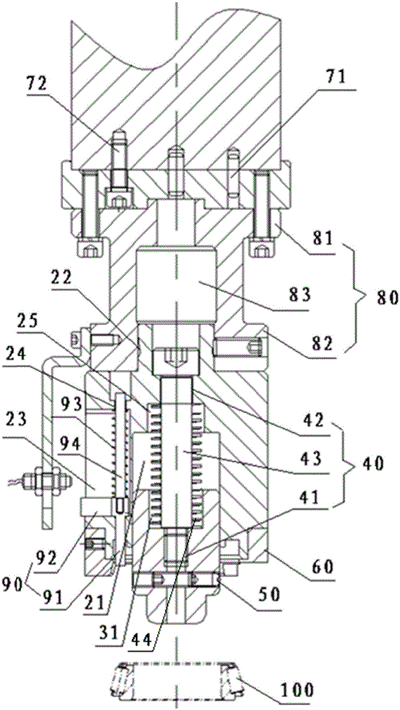 Tapered roller bearing pressing and assembling device