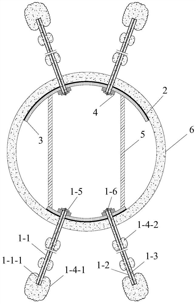 Treatment structure of shield tunnel operation period over-limit convergence deformation and construction method thereof