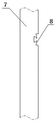 Method for punching dovetail groove in front surface of lead frame of semiconductor