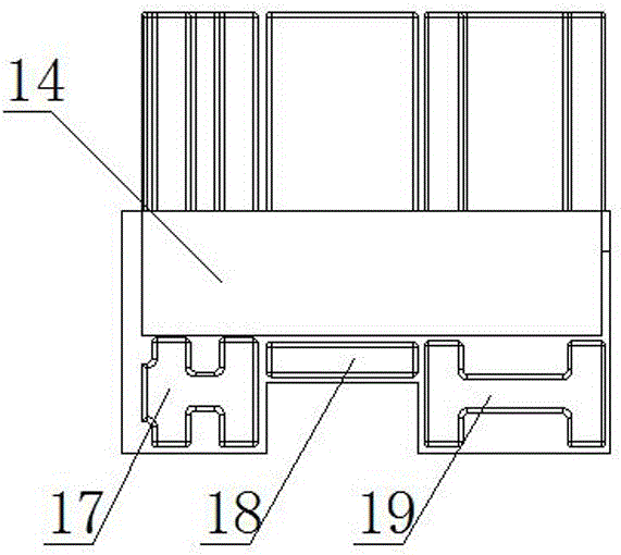 Lintel screen fixed installation complete set of components