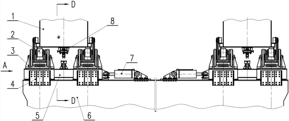 Load balancing control device and method for outriggers of bridge erecting machine