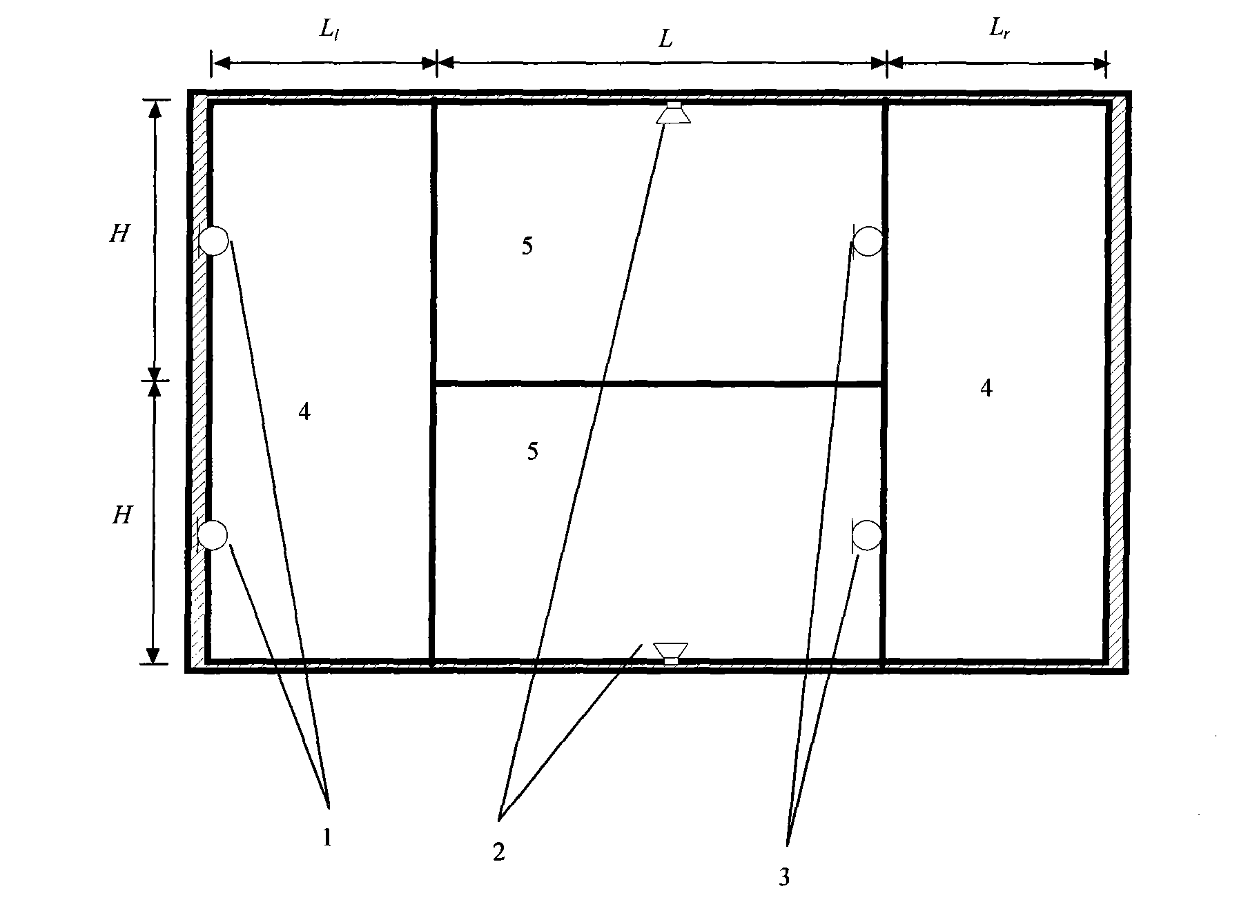 Discrete type active noise-reducing, ventilating and sound-insulating window