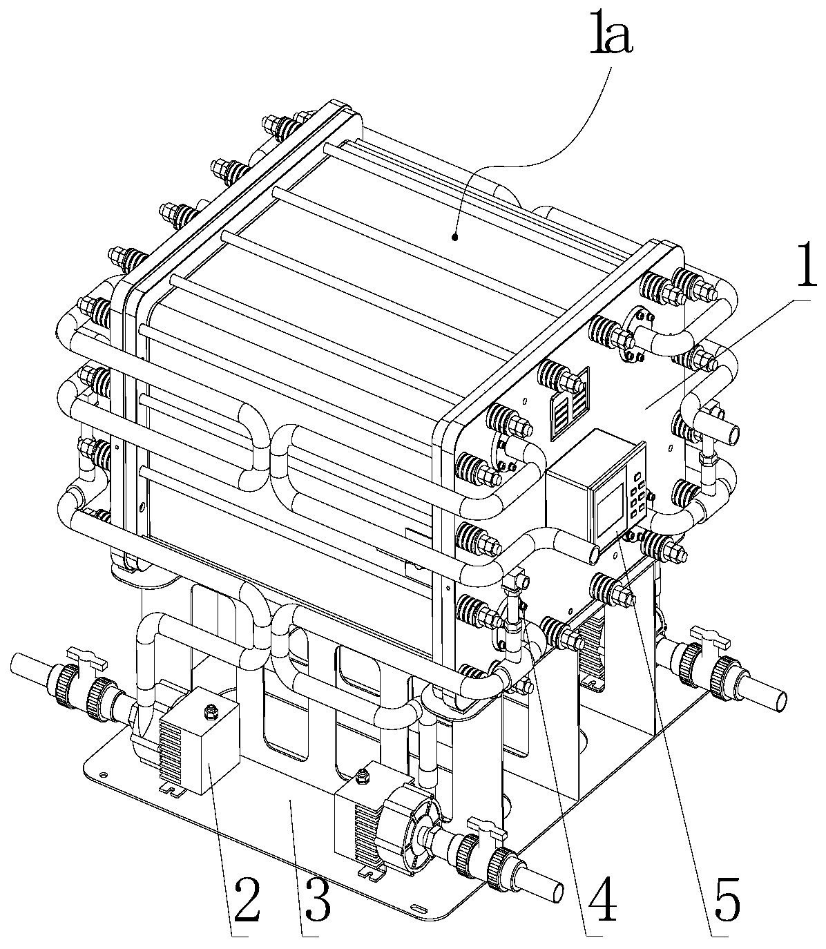 Flow battery modular unit and flow energy storage system