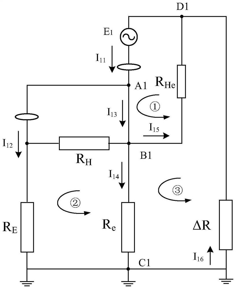 Grounding resistance test method, system and terminal equipment of tower grounding device