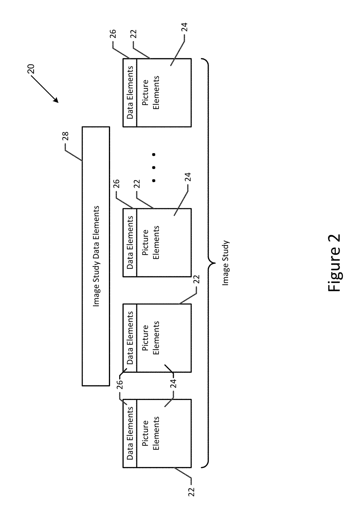 Image processing system and method for detecting an anatomical marker within an image study