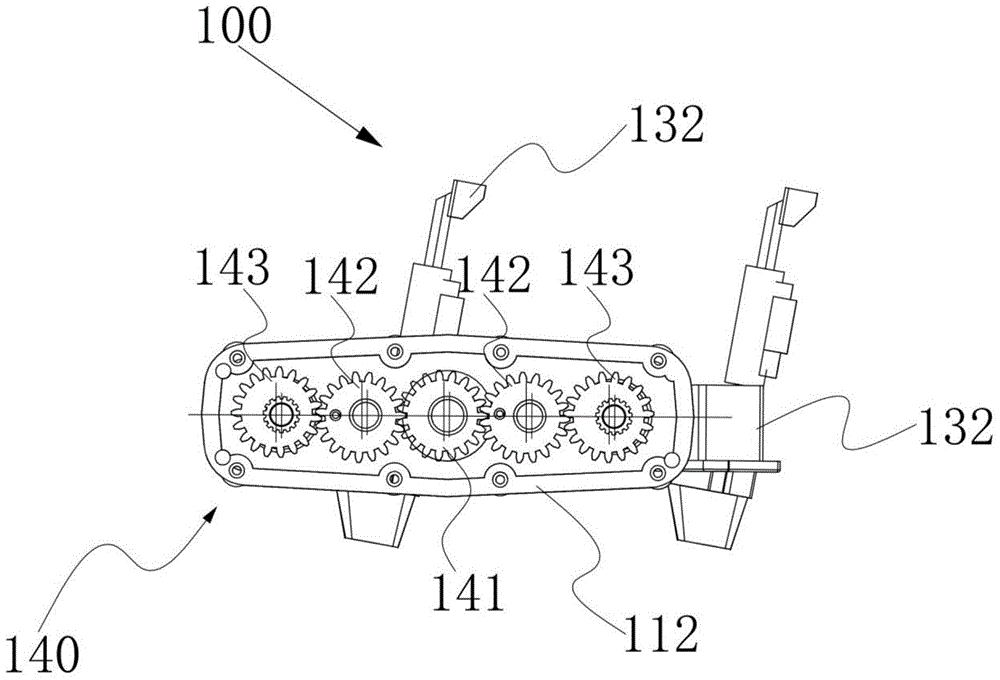 Rice transplanting mechanism provided with eccentric gear train and used for rice transplanter