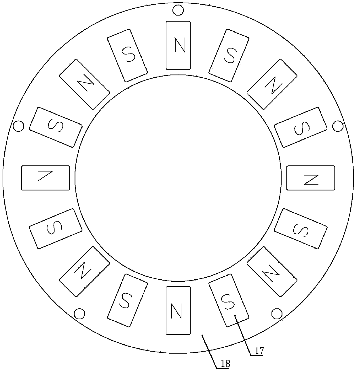 Disk-type permanent magnetic speed regulator